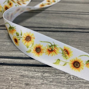 Ruban de satin tournesol 20 mm 10 yards