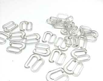 Lingerie making hooks metal plastic