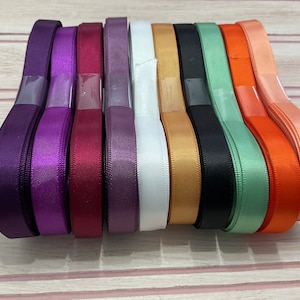 Ruban de satin double face 3/8" 10 mètres