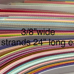 Ruban gros grain 3/8-7/8” assorti