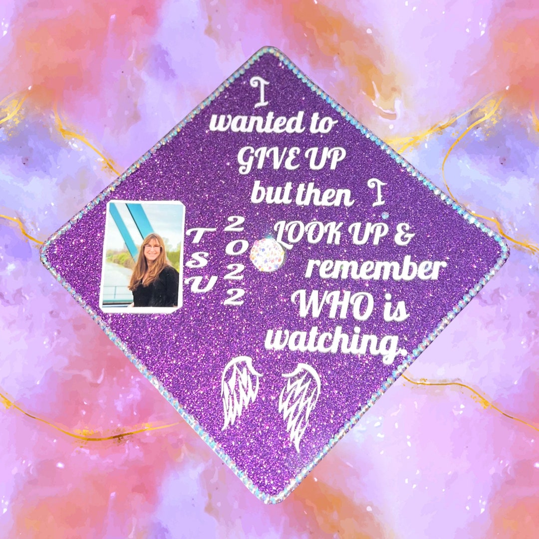 In Memory of Memorial Graduation Cap Topper Custom Made Etsy