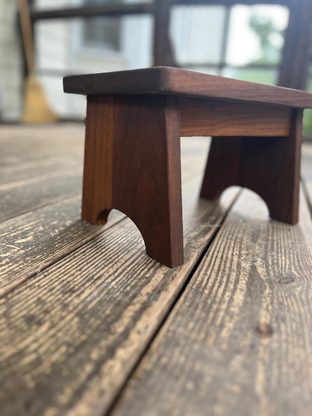 Handmade Walnut Step Stool: Solid Wood Furniture, 8 Inch - Etsy