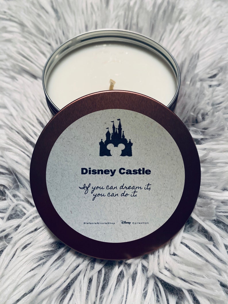 Disney Castle Disney Candle Etsy