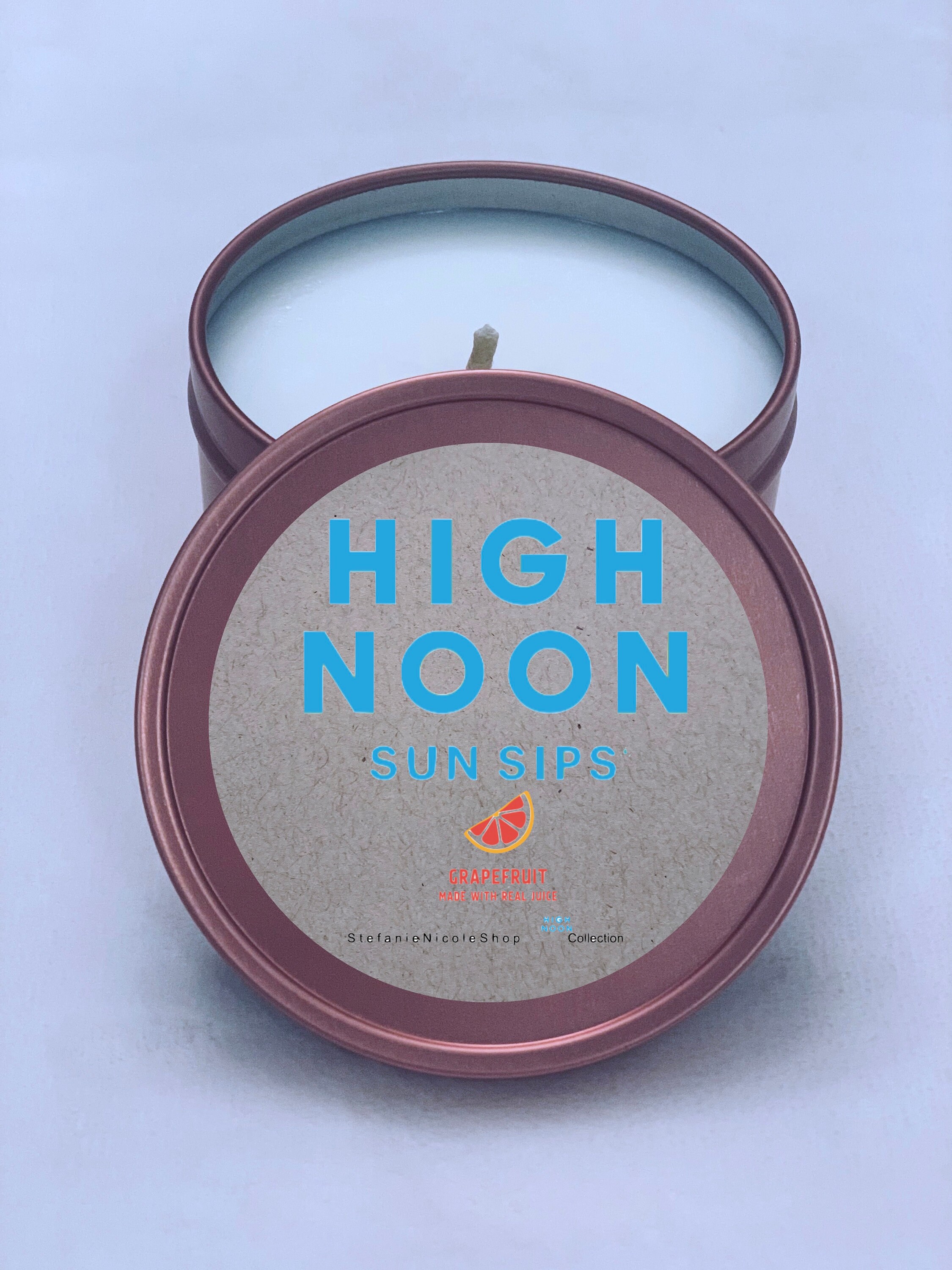 Grapefruit High Noon Hard Seltzer Candles Inspired by Etsy
