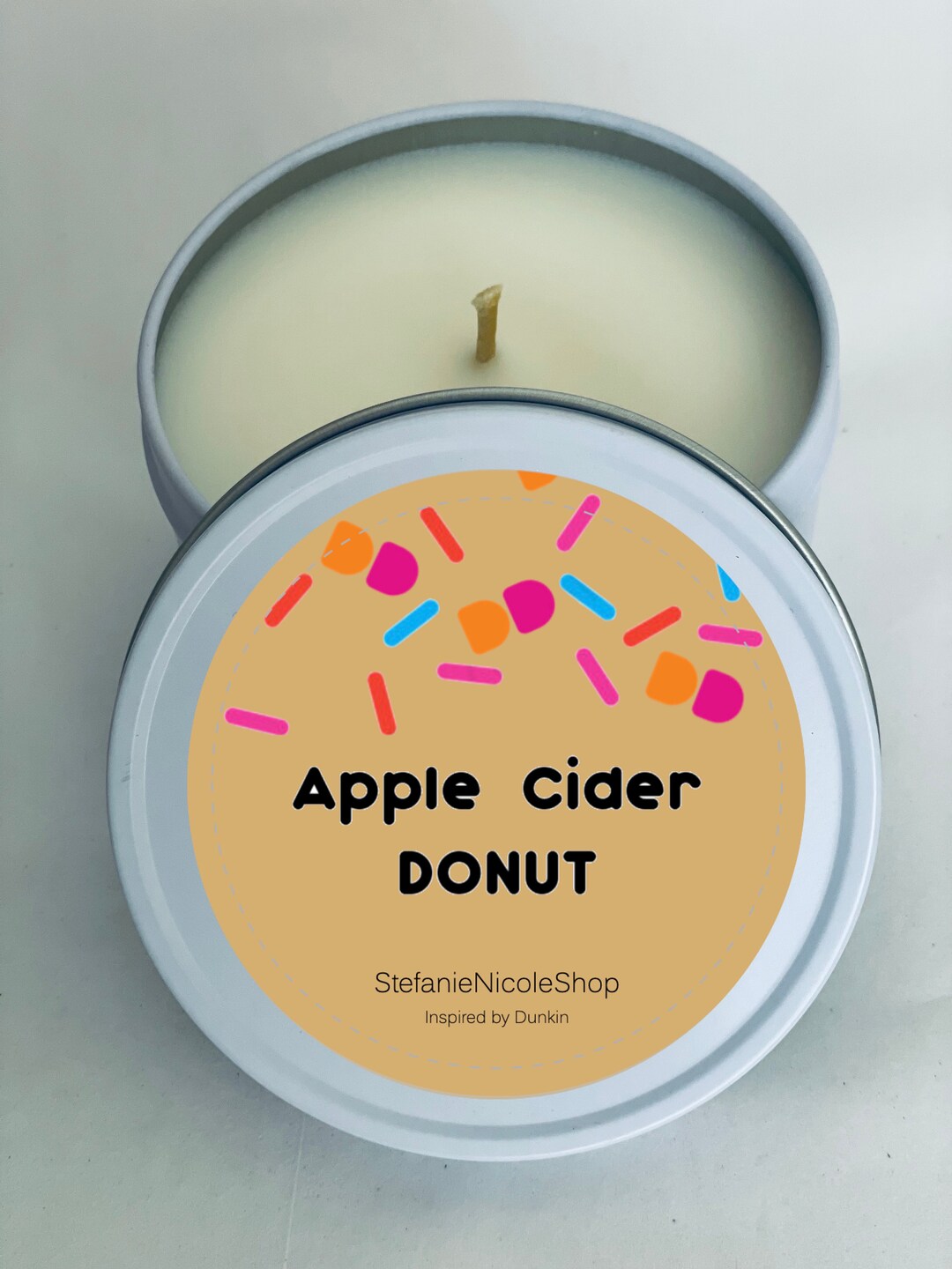Apple Cider Donut Inspired by Dunkin Dunkin Candles 8 Oz. Etsy