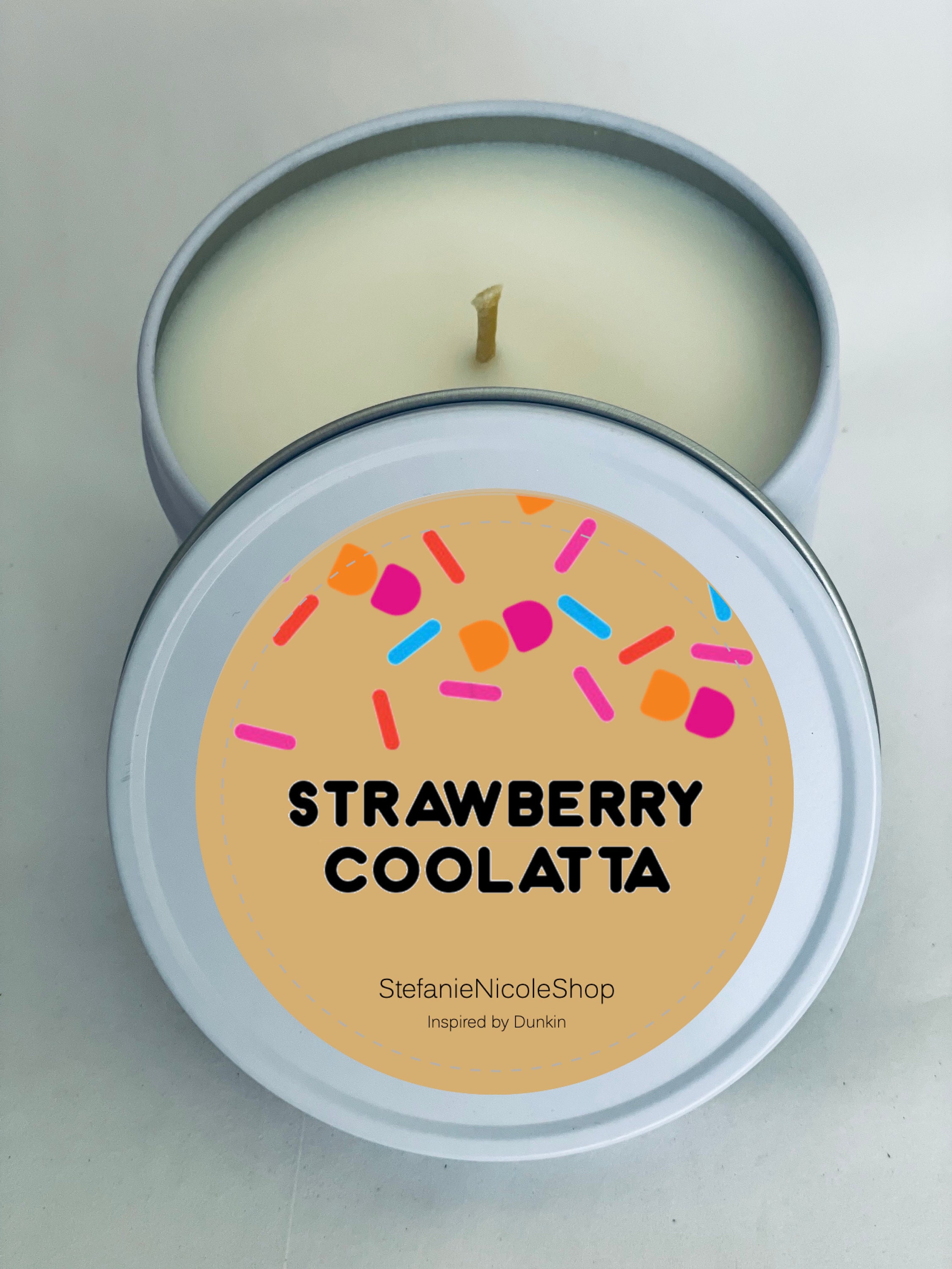 Strawberry Coolatta Inspired by Dunkin Dunkin Candles Oz