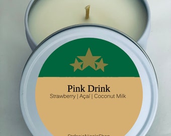 Pink Drink - Inspired by Starbucks - Starbucks Candles 8 oz.