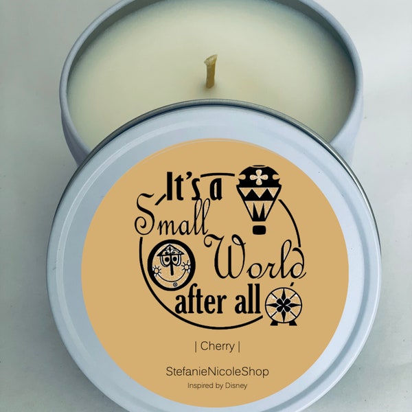 It's a Small World - Disney World Ride - Disney Candle - Inspired by Disney 8 oz.