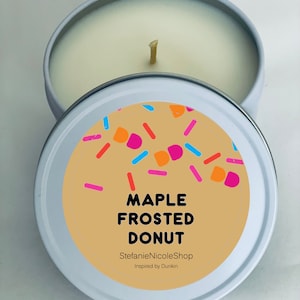 Maple Frosted Donut -  Inspired by Dunkin - Dunkin Candles - 8 oz.