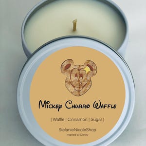 Mickey Churro Waffle - Disney Candle - Inspired by Disney 8 oz.