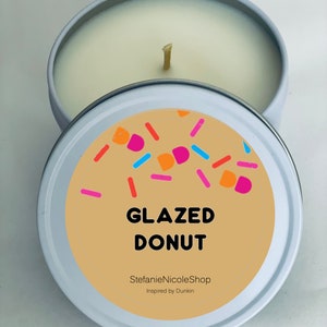 Glazed Donut -  Inspired by Dunkin - Dunkin Candles - 8 oz.