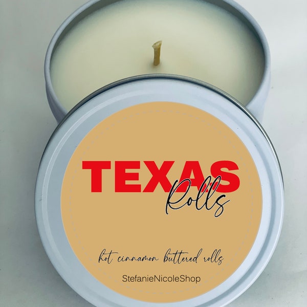 Texas Rolls - Cinnamon Buttered Rolls - Dupe Candle - Gift Candle 8 oz.