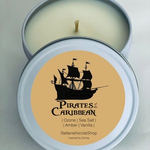 Pirates of the Caribbean - Disney World Ride - Disney Candle - Inspired by Disney 8 oz.