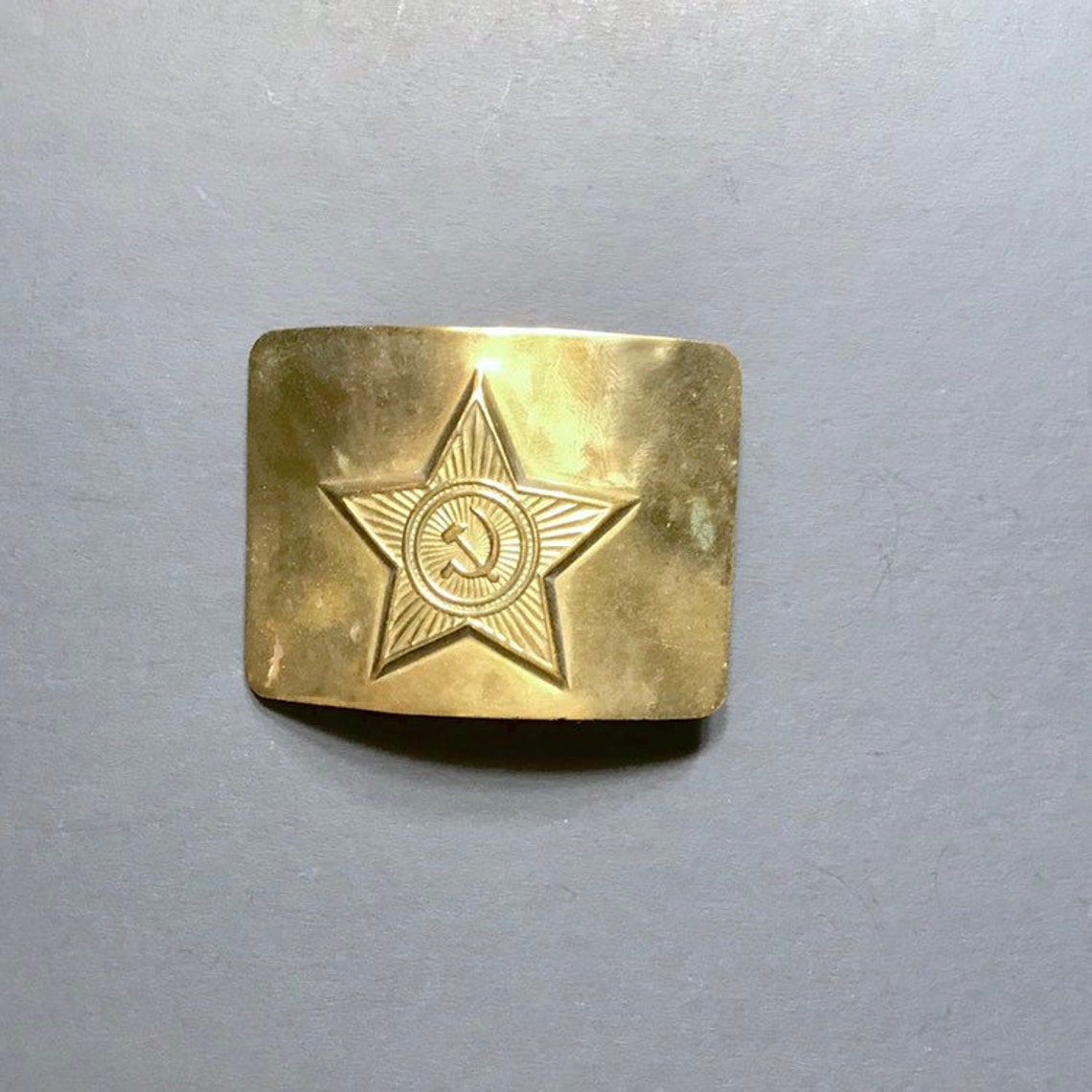 Vintage Belt Buckle Soviet Union USSR Belt Buckle Brass Hammer Etsy