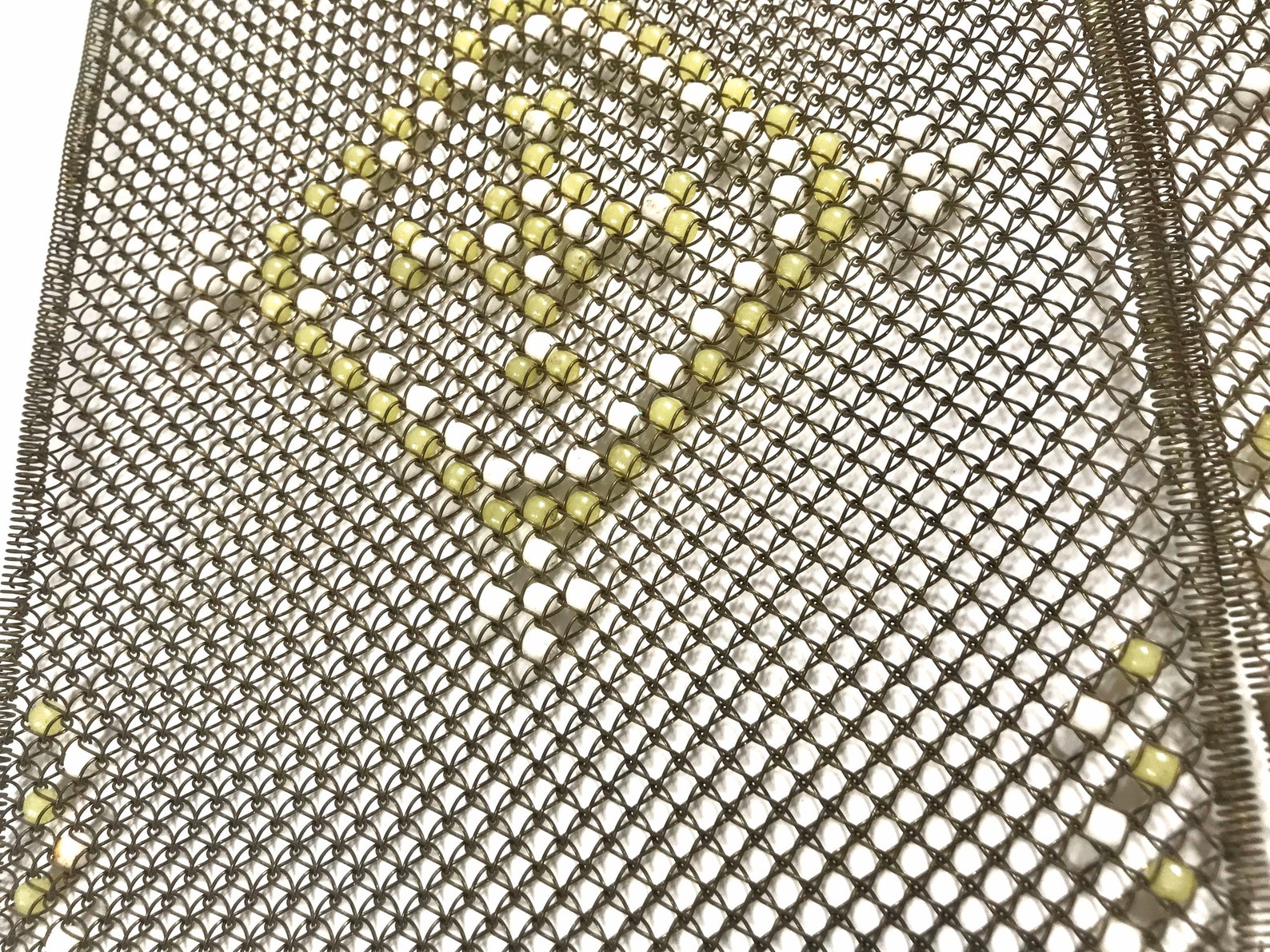 Antique Metal and Glass Bead Trivets Twisted Metal Vintage Etsy