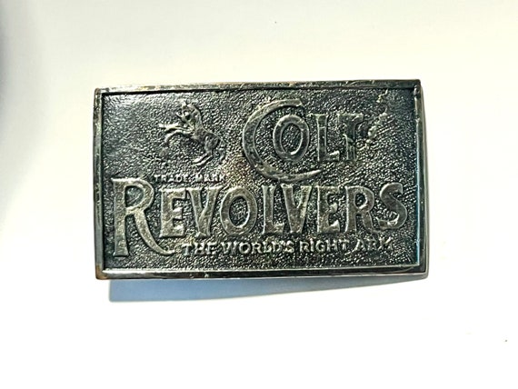 Vintage Colt Revolvers Belt Buckle