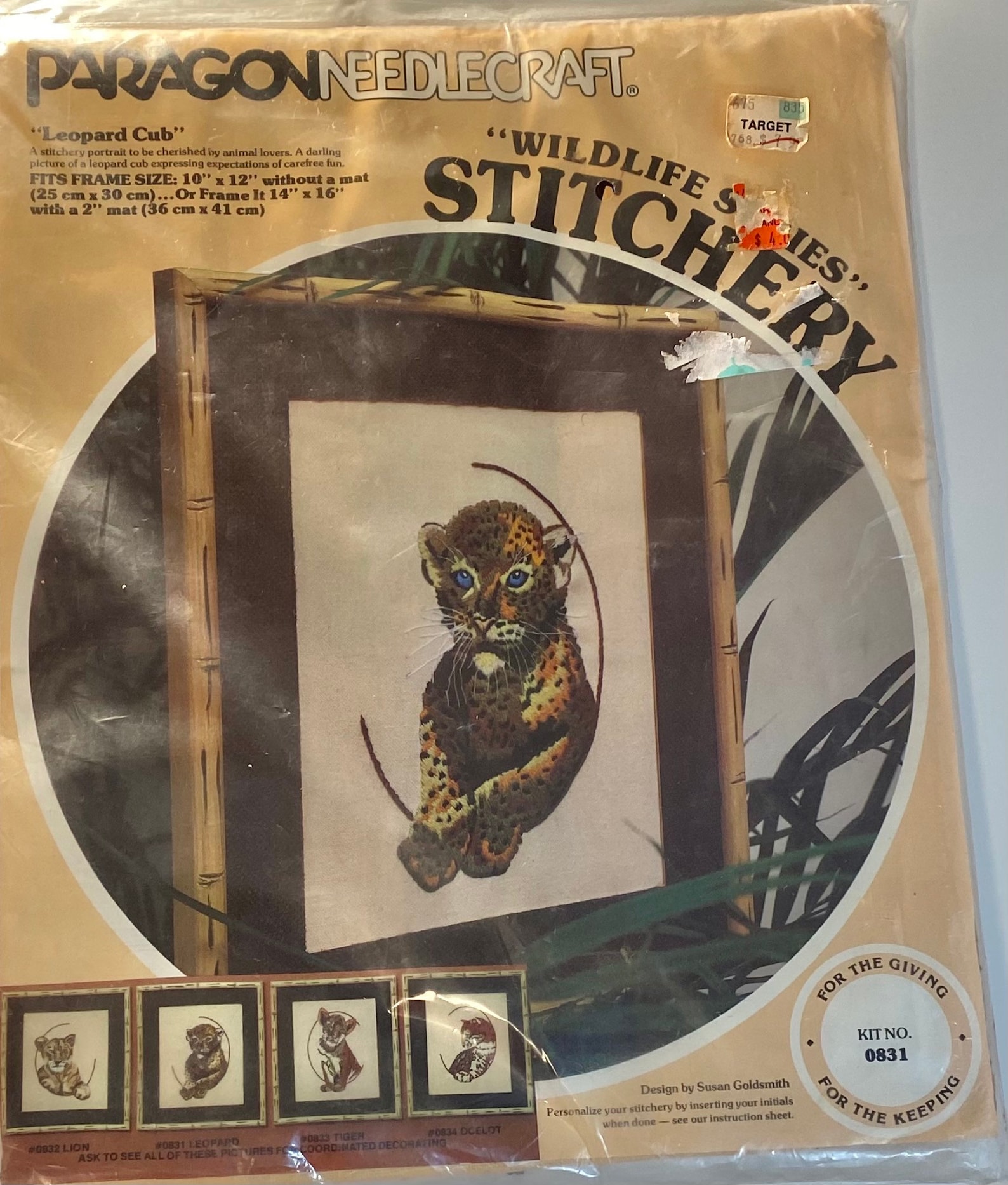 Kit De Broderie Vintage Paragon Needlecraft N°0916 - Thème Fleurs - Avec Aiguilles - Neuf