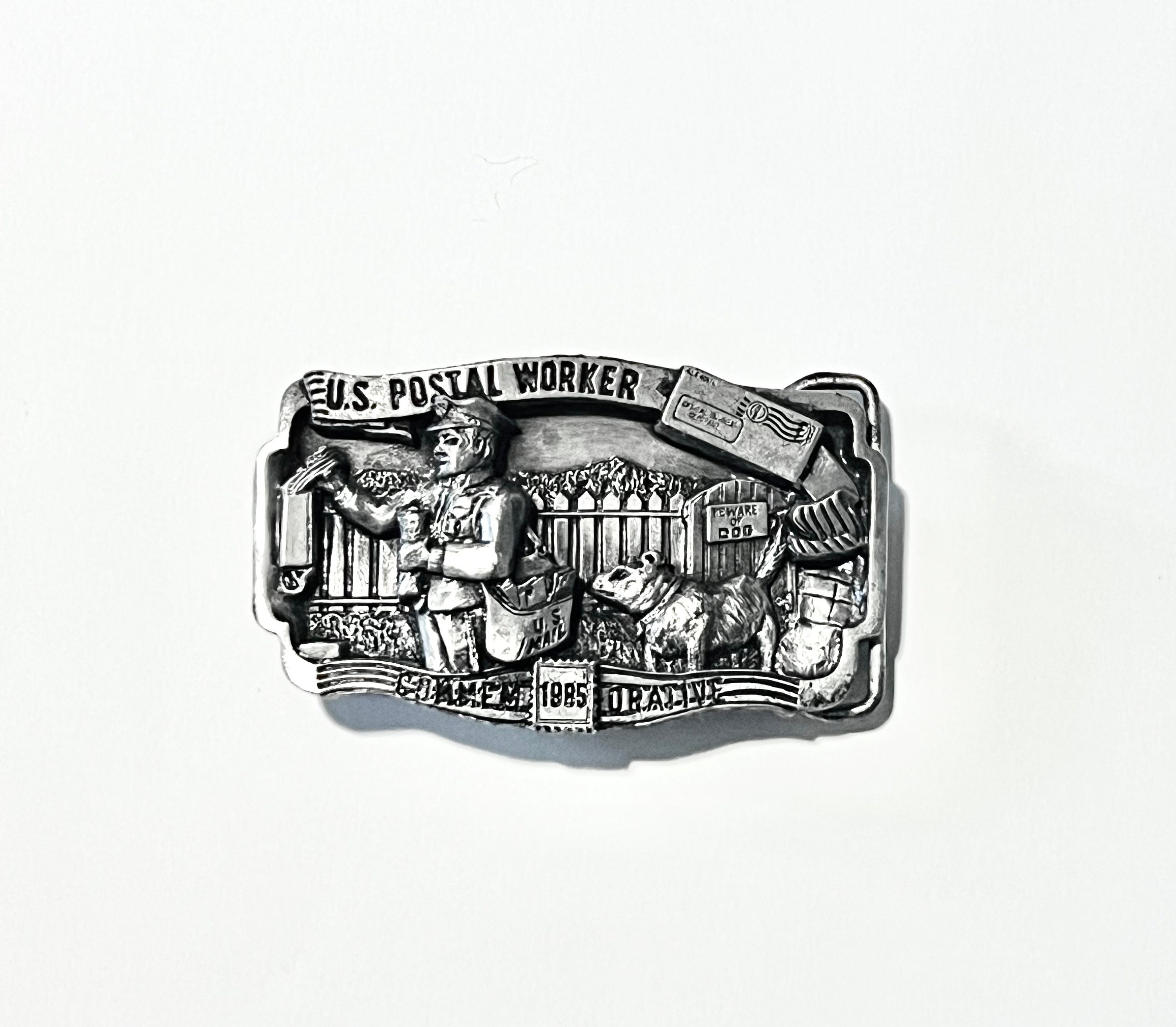 Arroyo Grande U.S. Postal Worker Commemorative Belt Buckle 1986 Limited Edition Arroyo Grande Buckle Co.Men main image 2