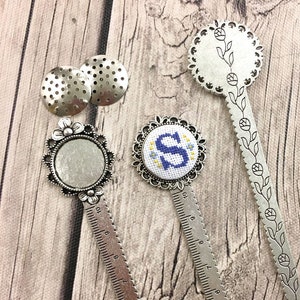 Stitchable Bookmarks set of 2 Blank Customizable Bookmark - Etsy