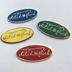 Stitch and Flick! Wizarding Magic Needle Minders | Magical Spell Needle Magnets | Embroidery Cross Stitch Enamel Needleminders