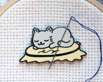 I Stitch Past My Bedtime Magnetic Enamel Needle Minder – Snarky Crafter  Designs