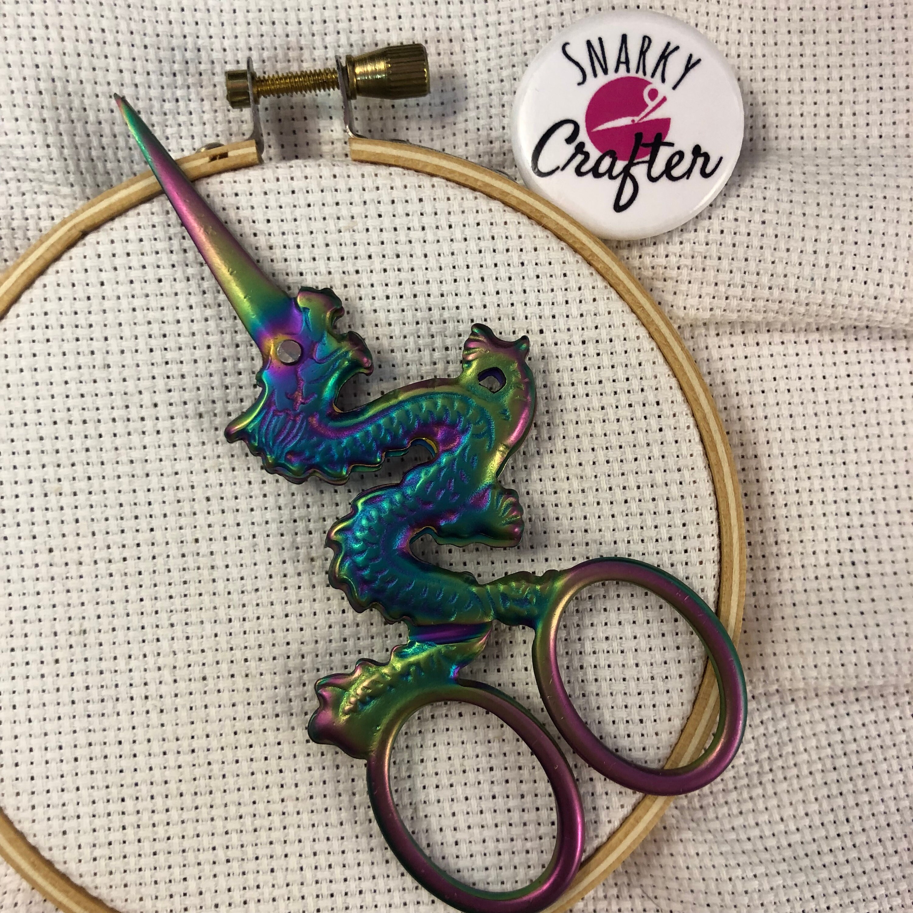 Iridescent Unicorn Embroidery Scissors