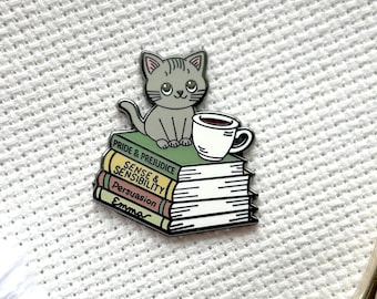 Cats, Coffee and Jane Austen: Emma, Sense & Sensibility, Pride and Prejudice, Persuasion Books Needle Minder