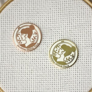 Resting Stitch Face Rose Gold Magnetic Needle Minder Golden or Copper Embroidery Cross Stitch Resting Bitch Face Funny RBF Needleminder image 4
