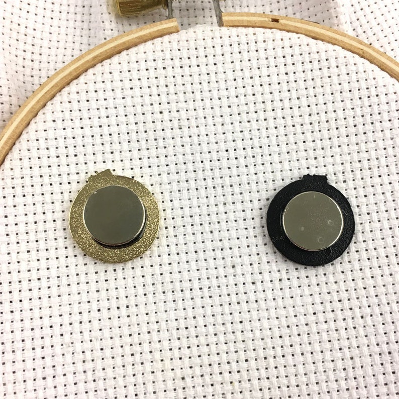 EXCLUSIVE I Never Finish Anything Magnetic Needle Minder Sarcastic Embroidery Hoop Soft Enamel Needleminder Funny WIP Needle Holder image 5