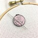 EXCLUSIVE 'I Never Finish Anything' Magnetic Needle Minder | Sarcastic Embroidery Hoop Soft Enamel Needleminder | Funny WIP Needle Holder 
