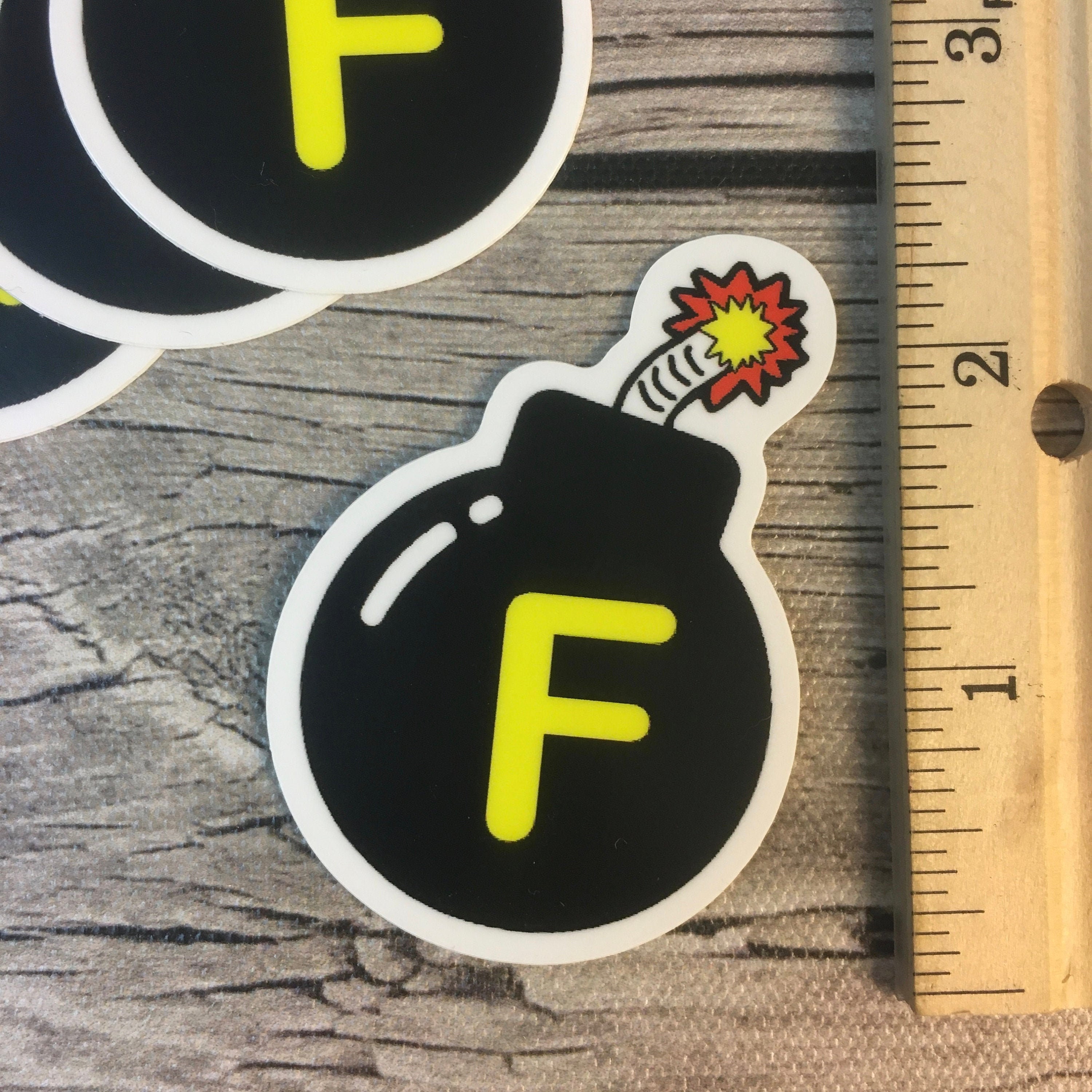 F-bomb Laptop Flask Stickers | F Bomb Vinyl Decals | Snarky Sarcastic ...