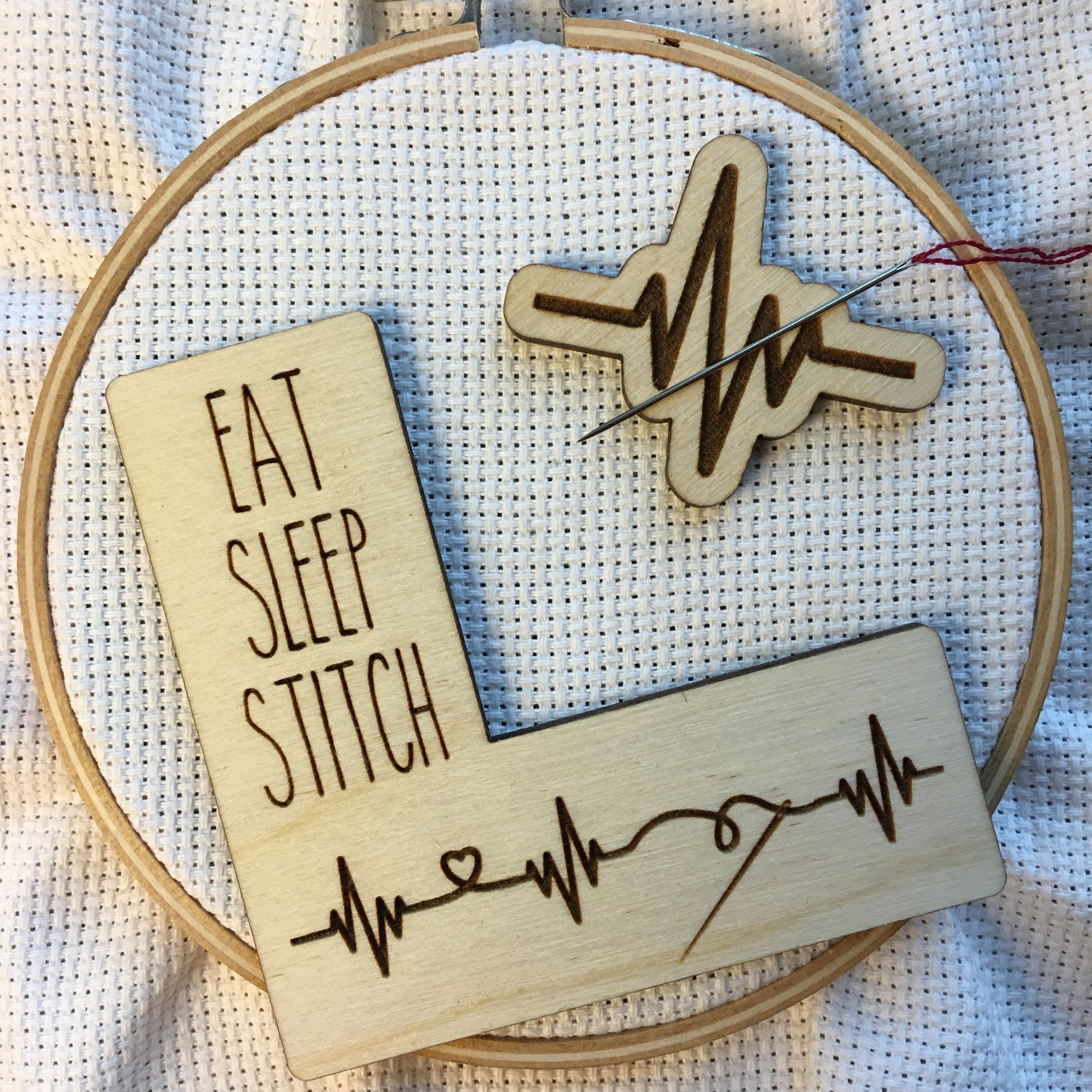 Little Pricks Engraved Needle Case: Snarky Embroidery Cross Stitch