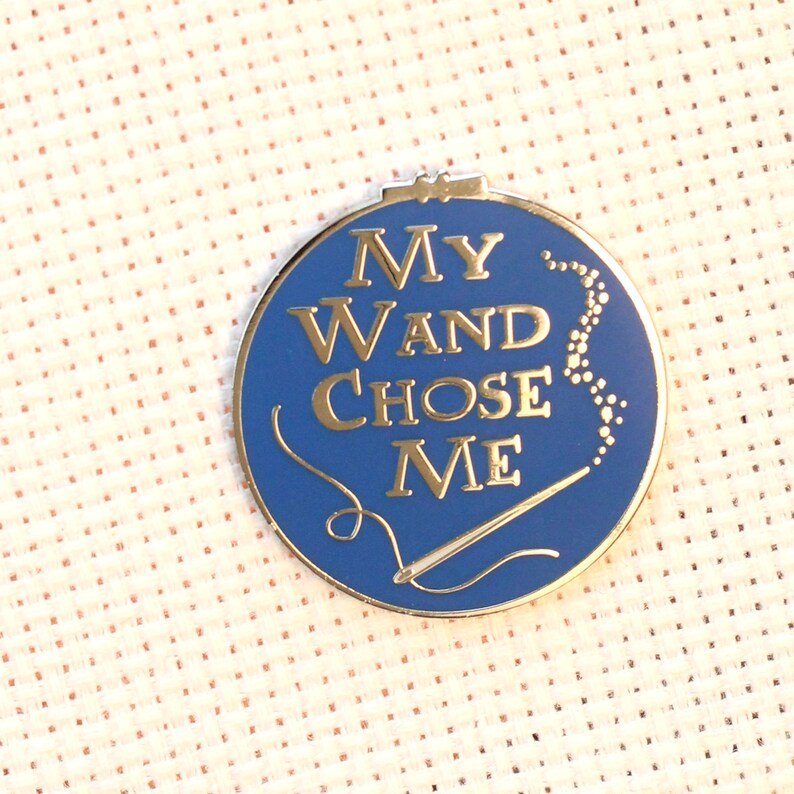 My Wand Chose Me Wizard Needle Minders Magic Wand Sewing Needle Magnets Embroidery Cross Stitch Enamel Needleminders for Wizard image 4