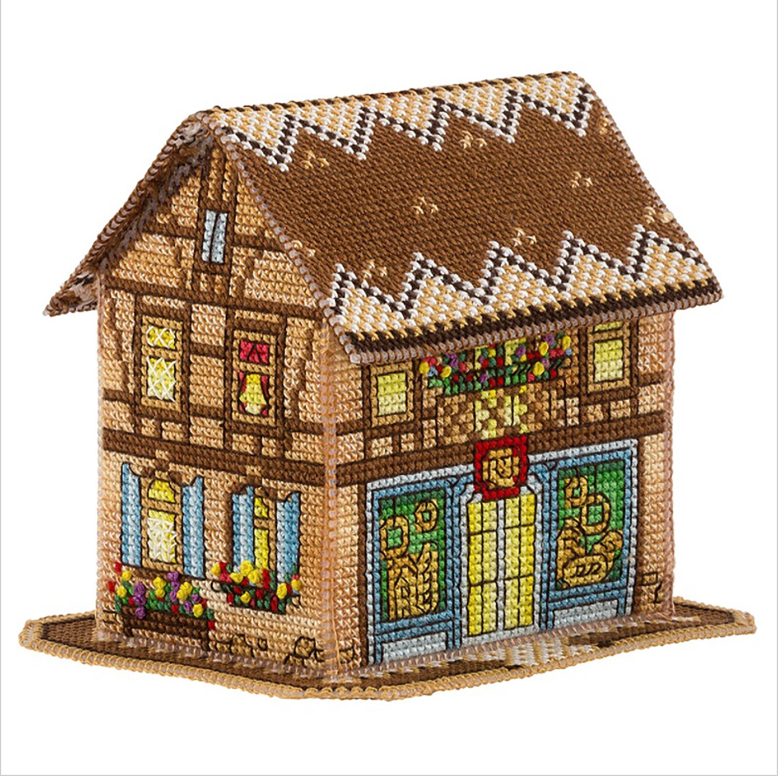 3D house embroidery kit Counted Cross Stitch Hand Embroidery Etsy