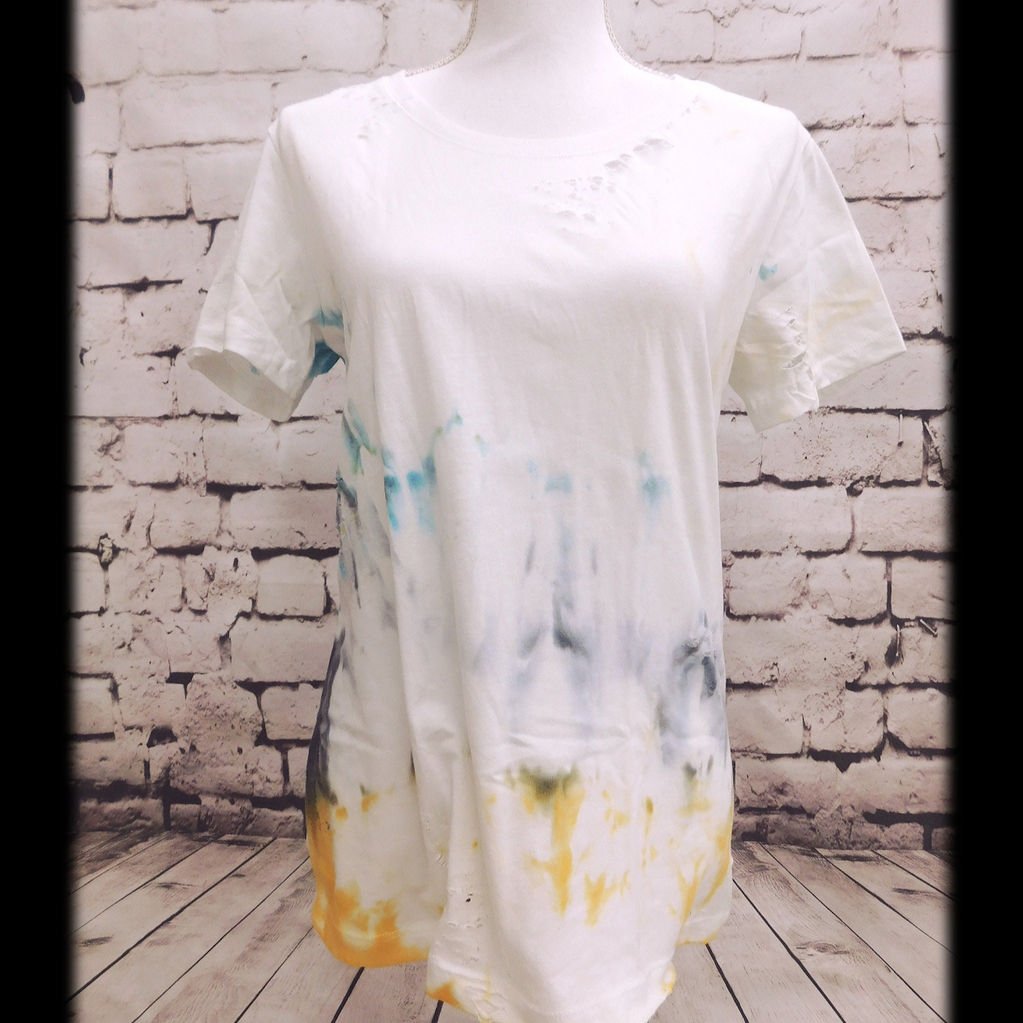 Distressed Shirt Ripped Shirt Torn Shirts Women's Clothing Etsy