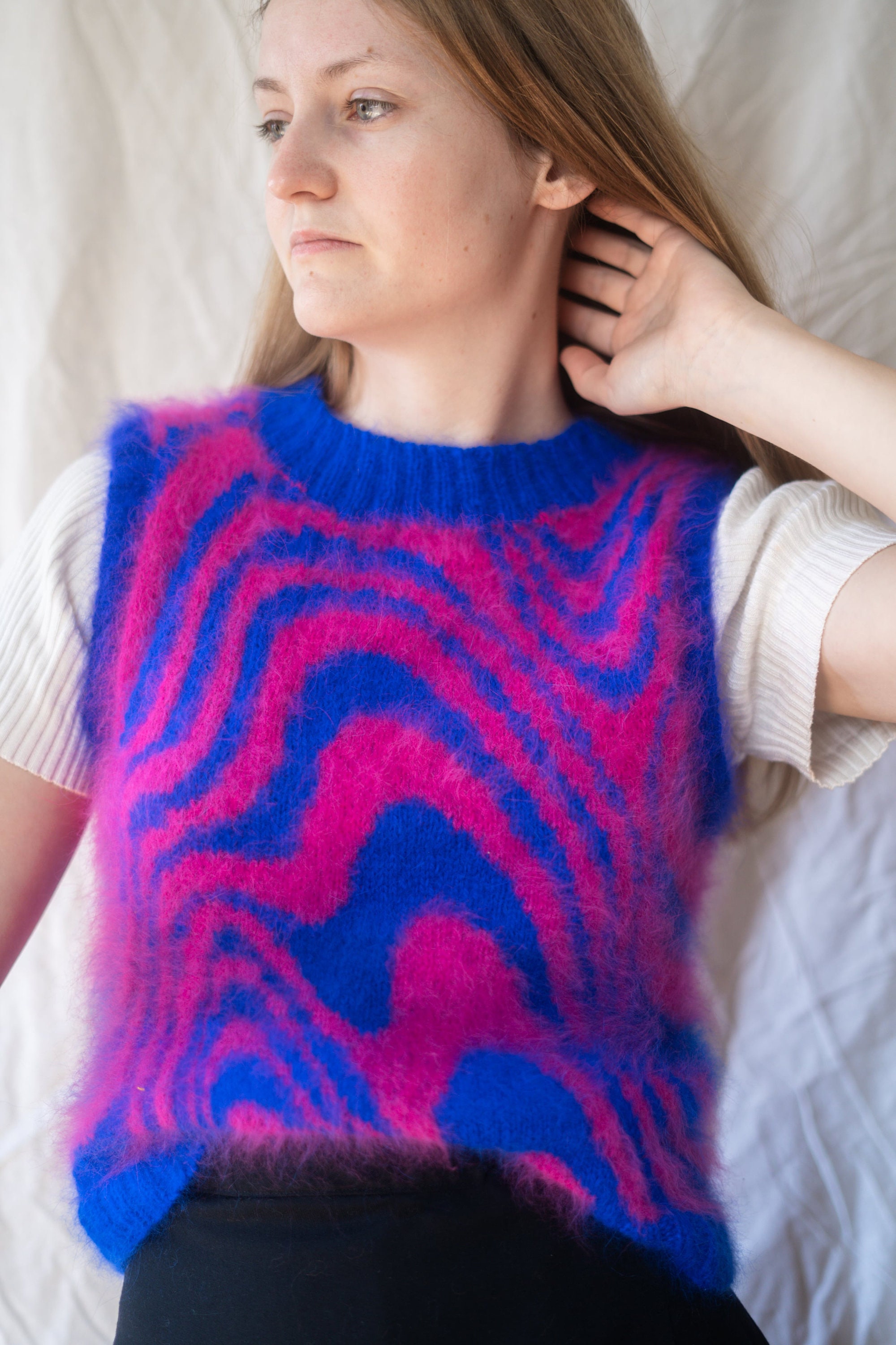 Checker Knit Vest - Etsy
