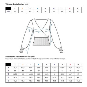 Sweater knitting pattern Vintage fitted crossover wrap top in the round. Feminine sweater cable knits Aelita image 5