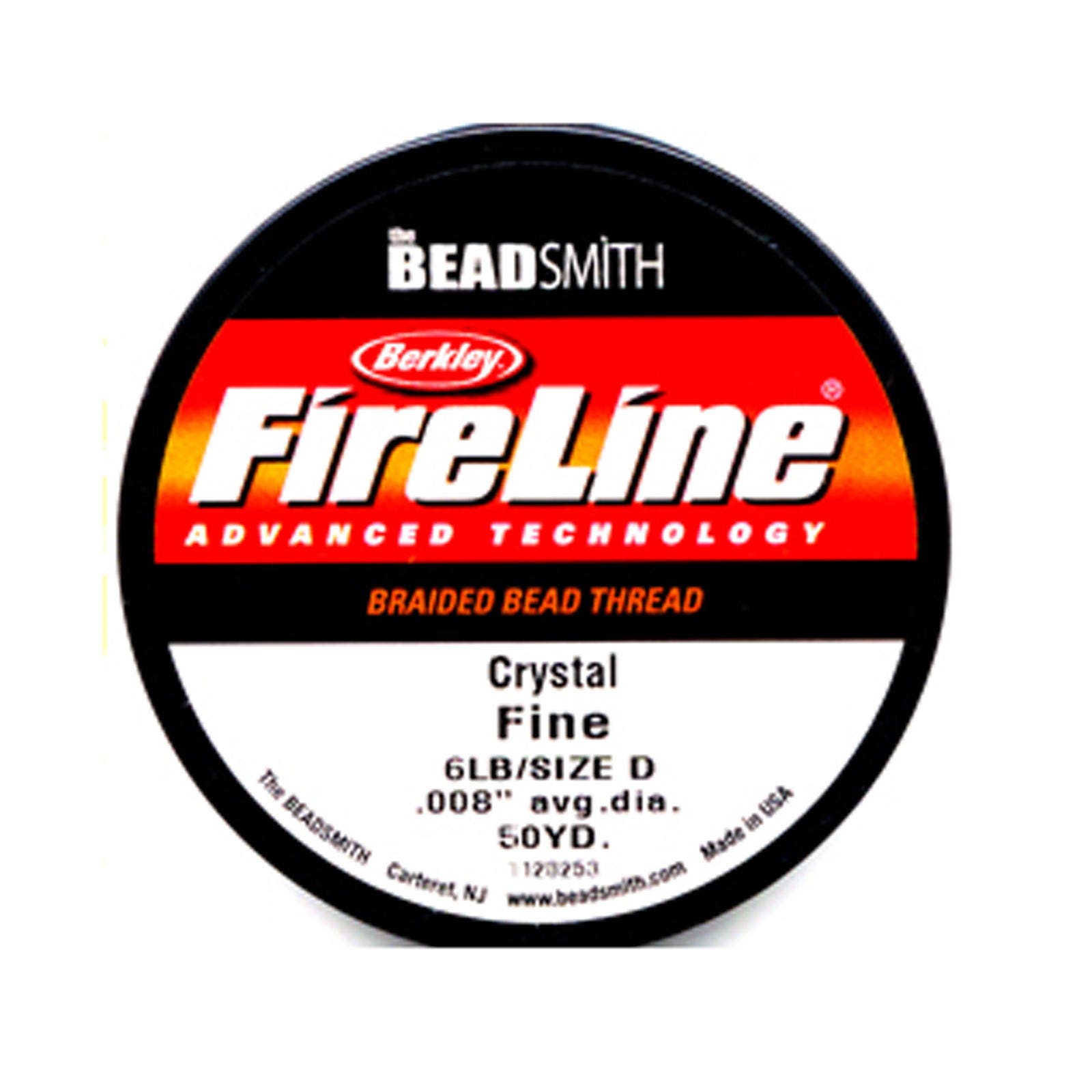 Smoke Gray 6lb Test and 0.006 Thick FireLine Braided Beading Thread 50 Yards