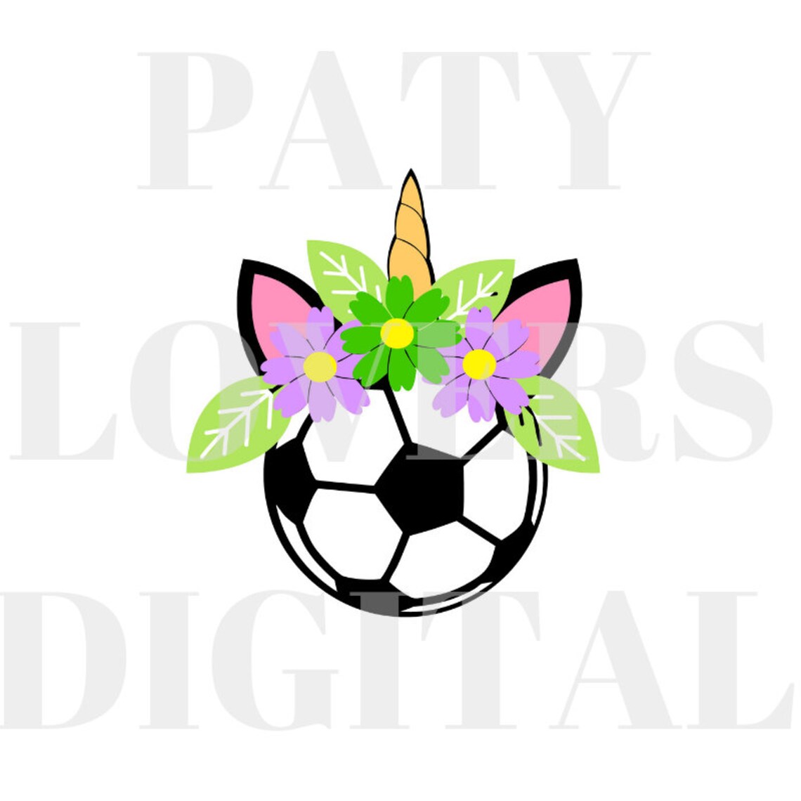 Unicorn Soccer Digital File, Soccer Ball Unicorn Svg Ai Dxf Gsp Png ...
