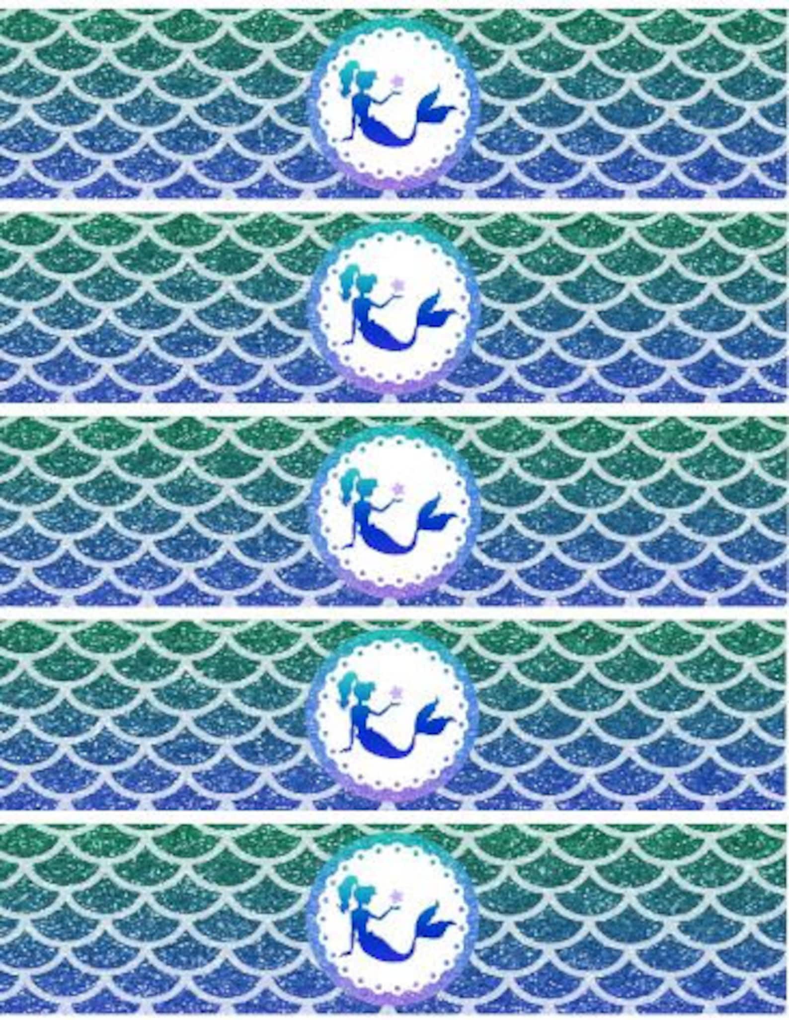 Mermaid Printable Set; Mermaid Party Pack; Printable Instant Download ...