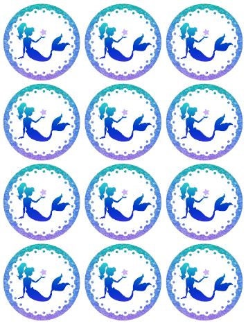 Mermaid Printable Set Mermaid Party Pack Printable Instant Download ...
