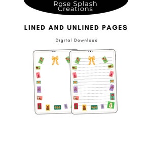 Christmas Stationery| Christmas PDF| Writing Paper for Christmas| Cute Christmas Paper| Digital Download| Pen Pal Christmas Letter| Writing