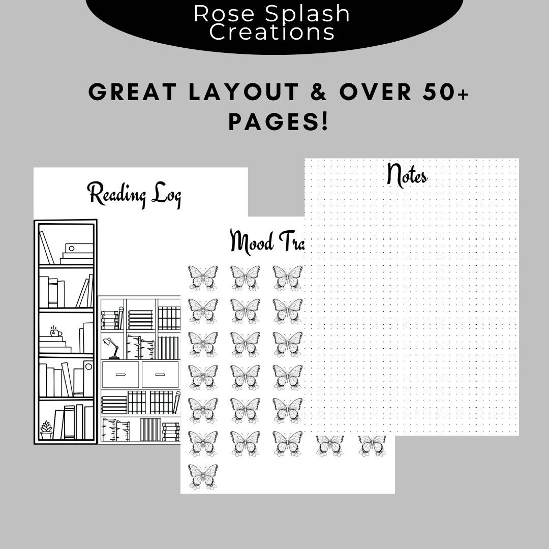 Pre-made Bullet Journal, Bullet Journal Spreads, Digital Download ...