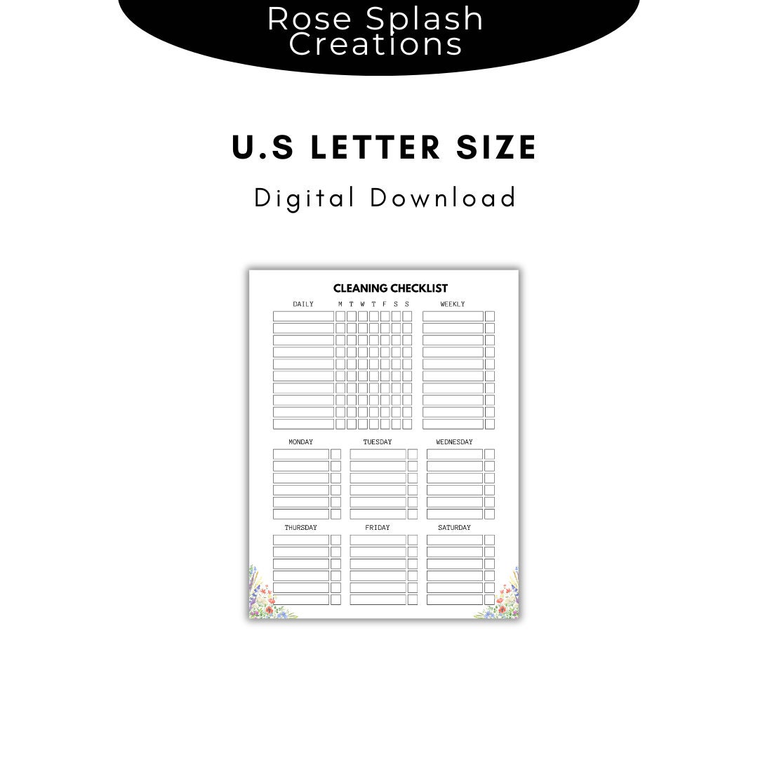floral-cleaning-checklist-printable-pdf-cleaning-schedule-printable