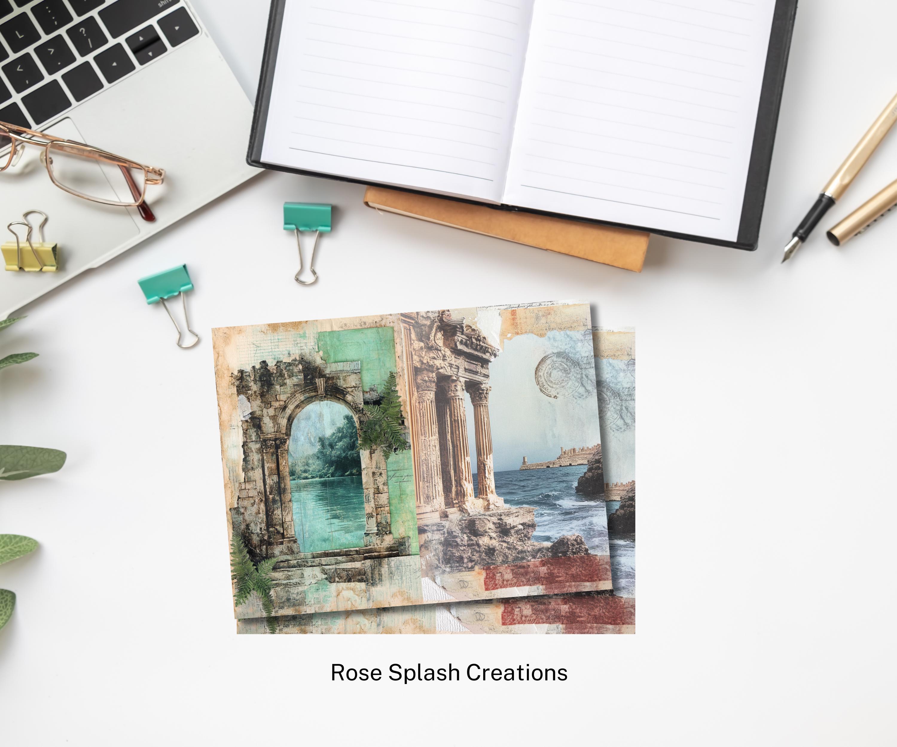 Ancient Ruins Printable Junk Journal PDF| Greek and Roman Inspired ...