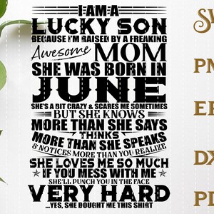 Download I M A Lucky Son Because I M Raised By A Freaking Awesome Mom Svg Woman May Birthday Svg Mom May Birthday Svg Digital Prints Art Collectibles Poligon Com