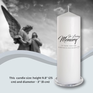 In loving Memory Candle | Sympathy Gift | Memorial Candle | Loss Of Loved One