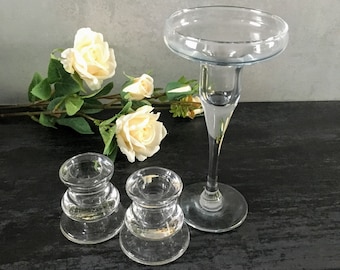 Glass candle holder for Unity candles