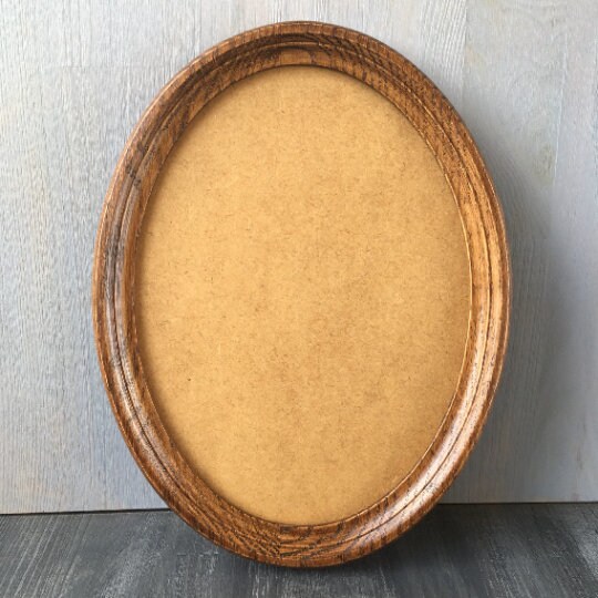 Oval Wood Frame Wooden Picture Frame Oval Photo Frame With Etsy