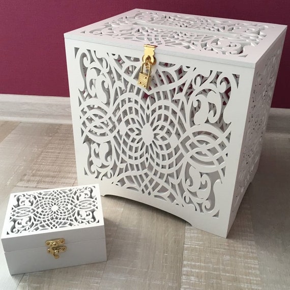 wedding envelope box wood